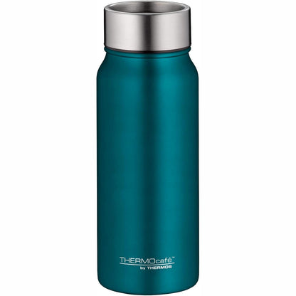 251629 - THERMOS GOTË PIJEJE THERMOcafé 0.50l, ngjyrë blu e errët, gotë termike prej çeliku inox, e papërshkueshme nga rrjedhjet, i mban pijet të ngrohta për 9 orë dhe të ftohta për 18 orë, e sigurt për lavastovilje, pa BPA