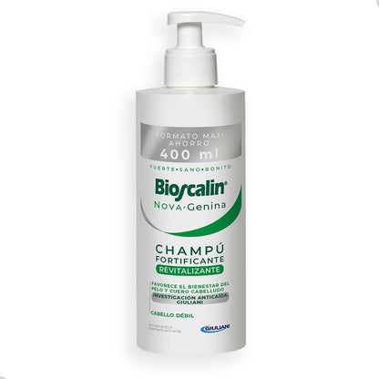 321654 - BIOSCALIN - Shampo Fortifikuese NOVA·Genina 400ml - Pastrues Rigjallërues për Flokë të Dobët dhe të Brishtë