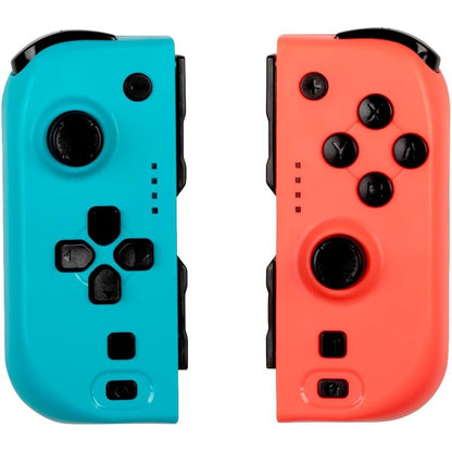 299443 - KONIX Palë Joypad-esh për Nintendo Switch dhe Switch OLED, Jetëgjatësi baterie 8 orë, Funksion dridhjeje, Blu dhe e kuqe