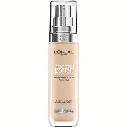 306698 - L'ORÉAL PARIS Fondatinë e Lëngshme, Hidratim 24 orësh, Formulë me Acid Hialuronik, Nuanca: Rozë bezhë (3.R), 30 ml