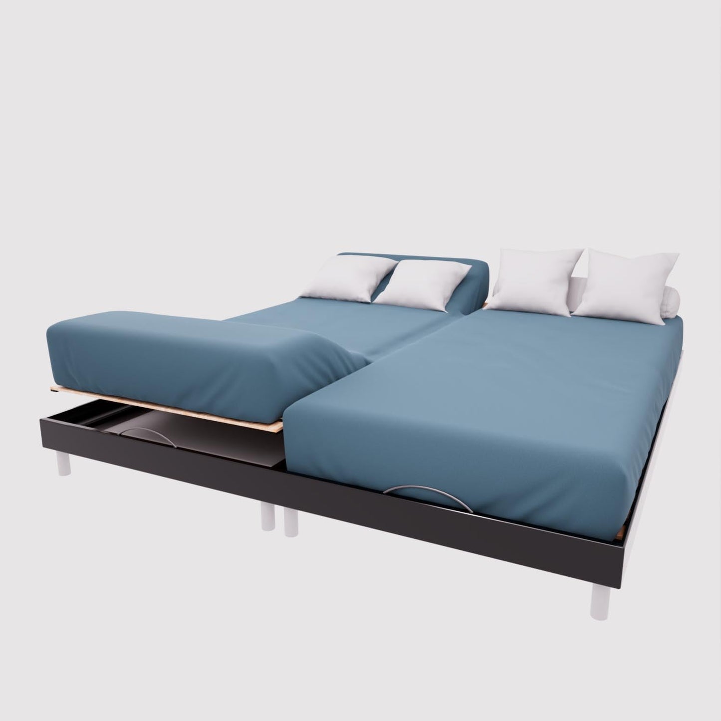 256357 - Çarçaf i fiksuar, pambuk TPR 57 fije, 2x70x190 cm, ngjyrë blu rose