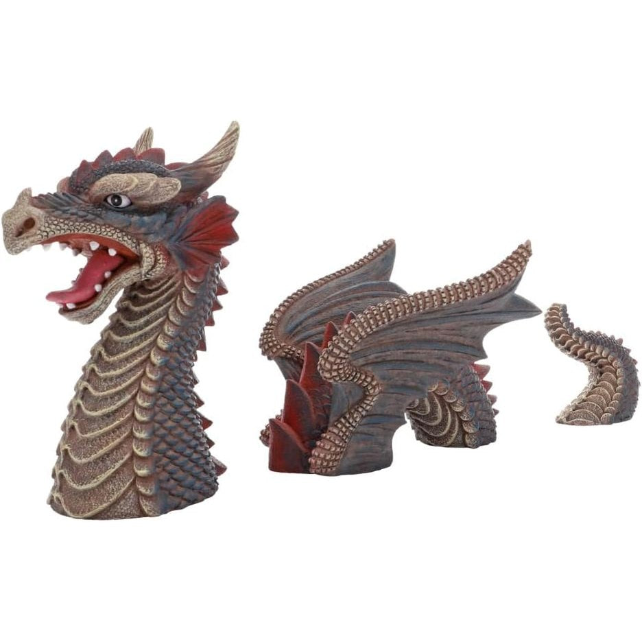 293457 - HOBBY AQUARISTIK Red Dragon, dekorim 20 x 9.5 x 11.5 cm, me 3 pjesë, pa ndikim në cilësinë e ujit, pastrim i lehtë.
