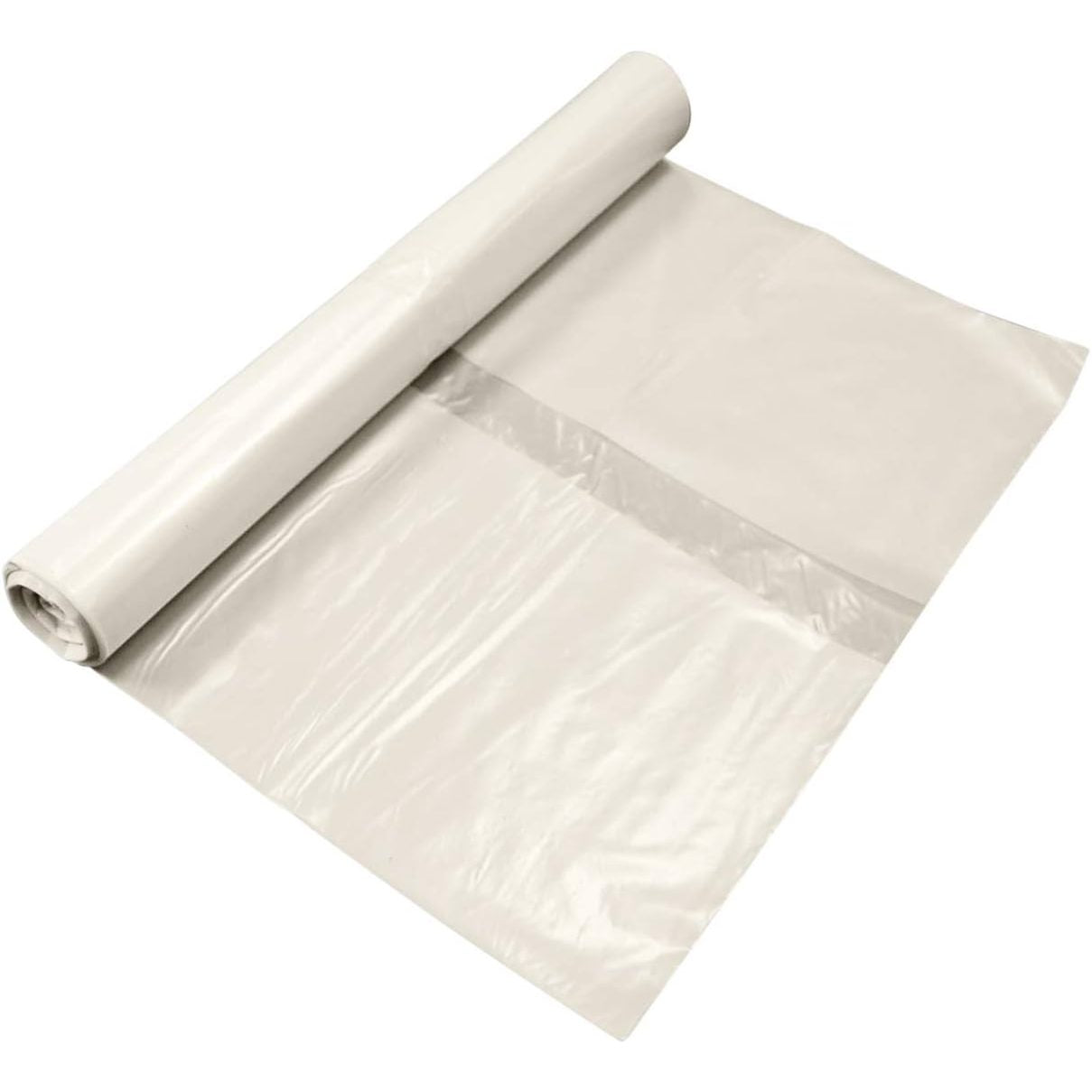 289106 - Qese Mbeturinash LDPE Shumë të Forta, Transparente, 870×1360 mm, 240 Litra, 10 qese për rrotull