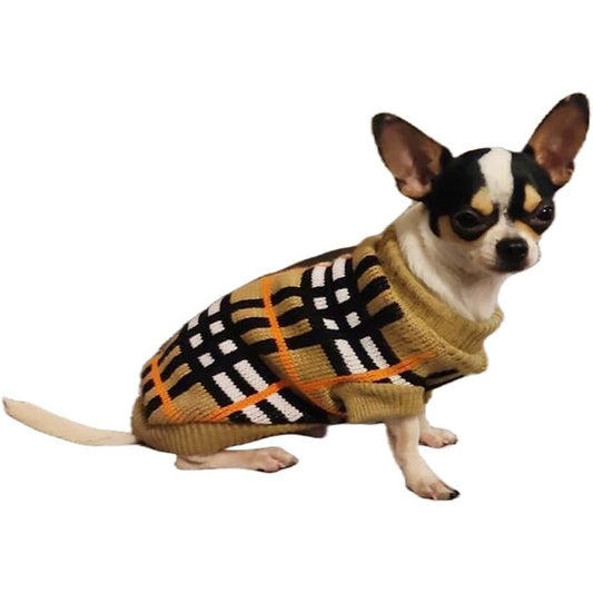 202654 - BLUZË KRISHTLINDJEJE për Këlyshë Qenushësh dhe Kotelesh XXS, Material Trikoje me Dre dhe Fjollë Dëbore, E Përshtatur për Racat e Vogla të Qenve Chihuahua, për Stinën e Vjeshtës dhe Dimrit