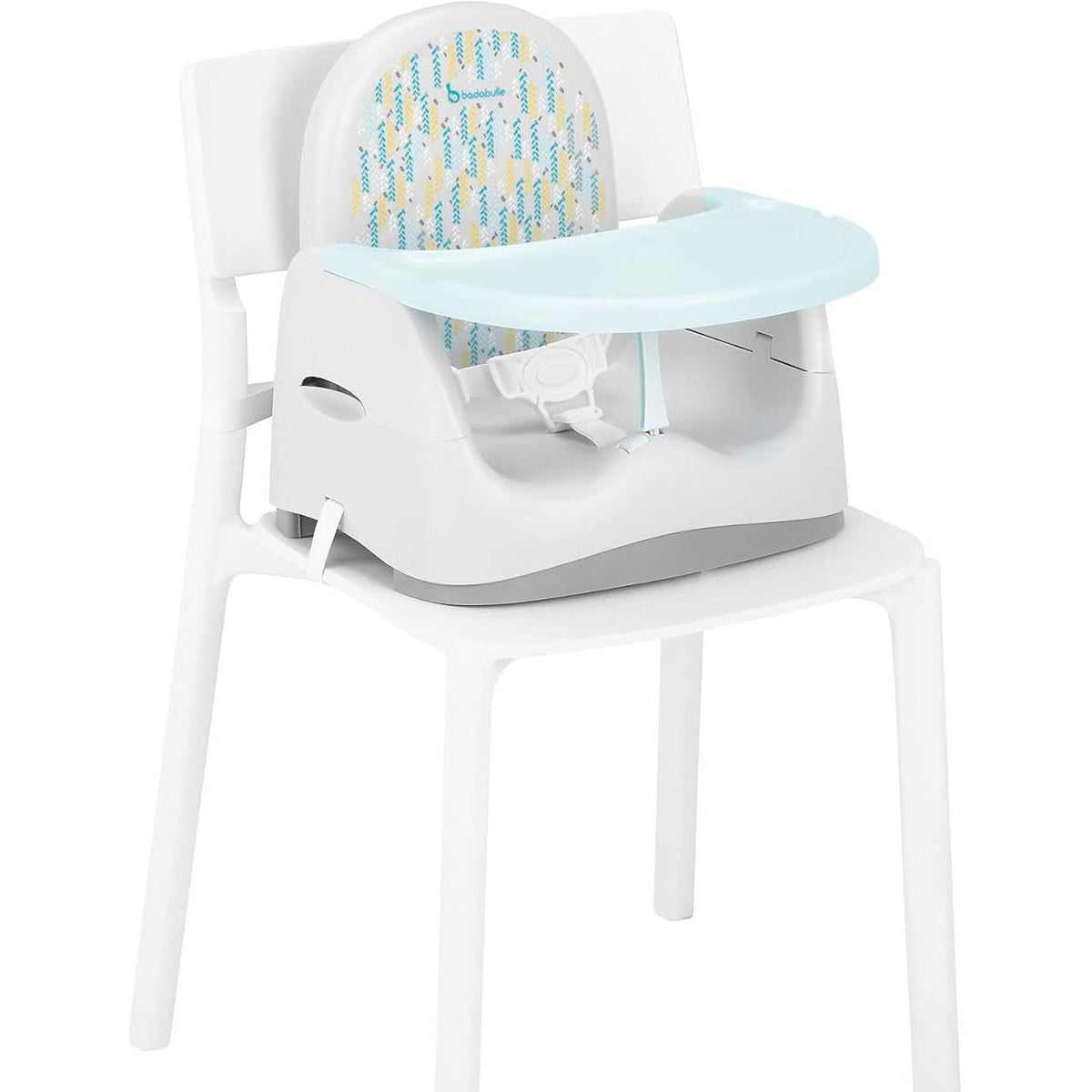 313418 - Badabulle Sedilje Trendy Meal Booster – lartësi e rregullueshme 10-14 cm, me tavolinë ngrënieje