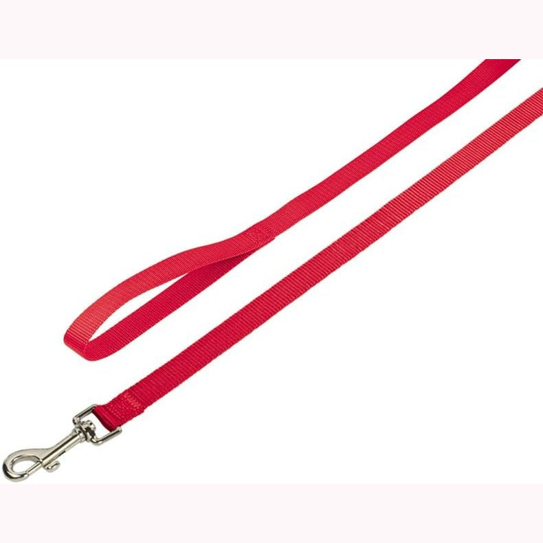 169035 - NOBBY Leine Classic, e kuqe, madhësia XS, gjatësi 120 cm, gjërësi 10 mm