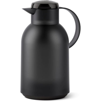 247770 - SAMBA EMSA N40119 Enë e Izoluar, 1.5L, Mbyllje e Shpejtë me Shtypje, Mban Pijet të Nxehta për 12 orë dhe të Ftohta për 24 orë, E Zezë e Tejdukshme