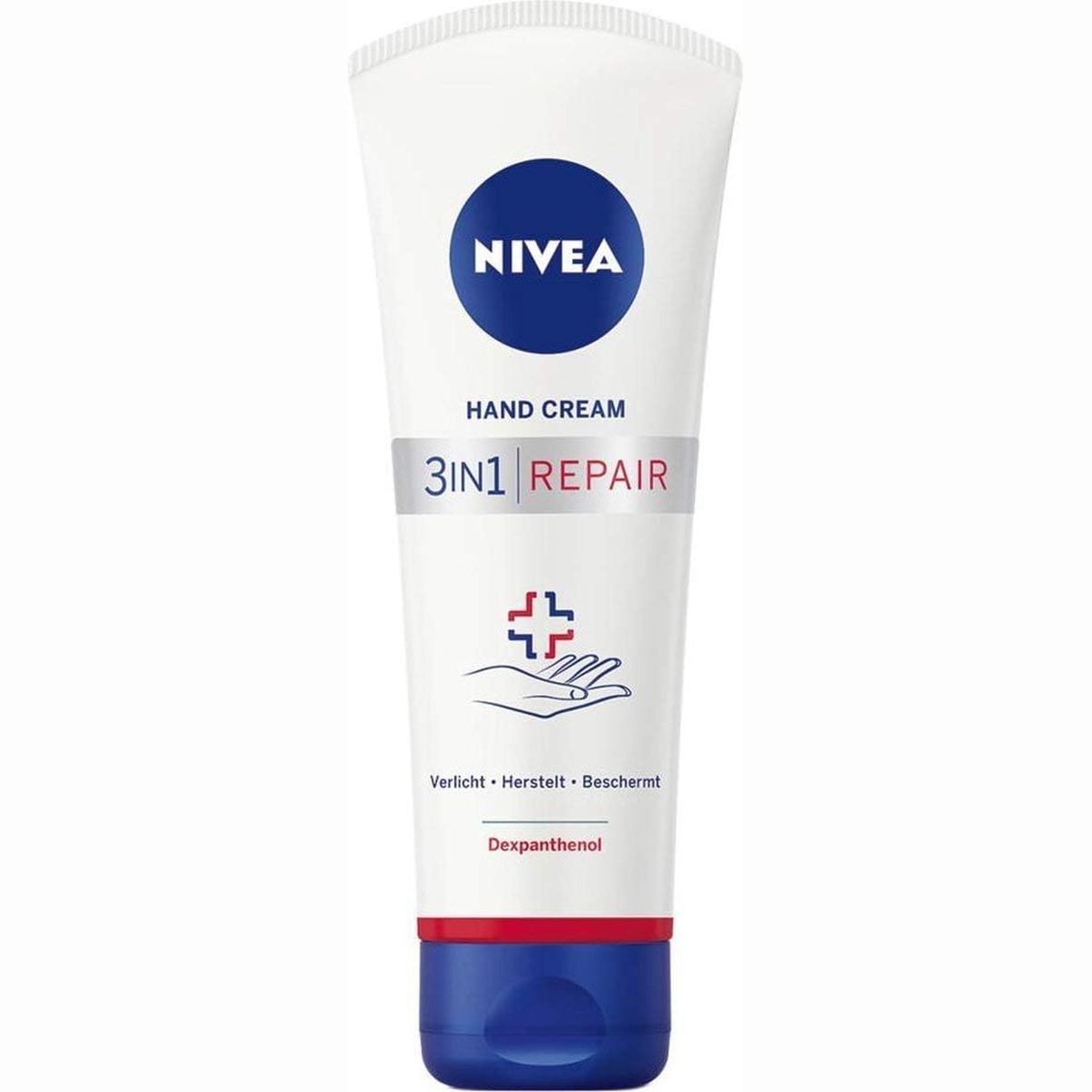 290508 - NIVEA Krem për Duar 100ml - 3 në 1 për Riparimin e Duarve të Thata - Hidratim 24 orësh