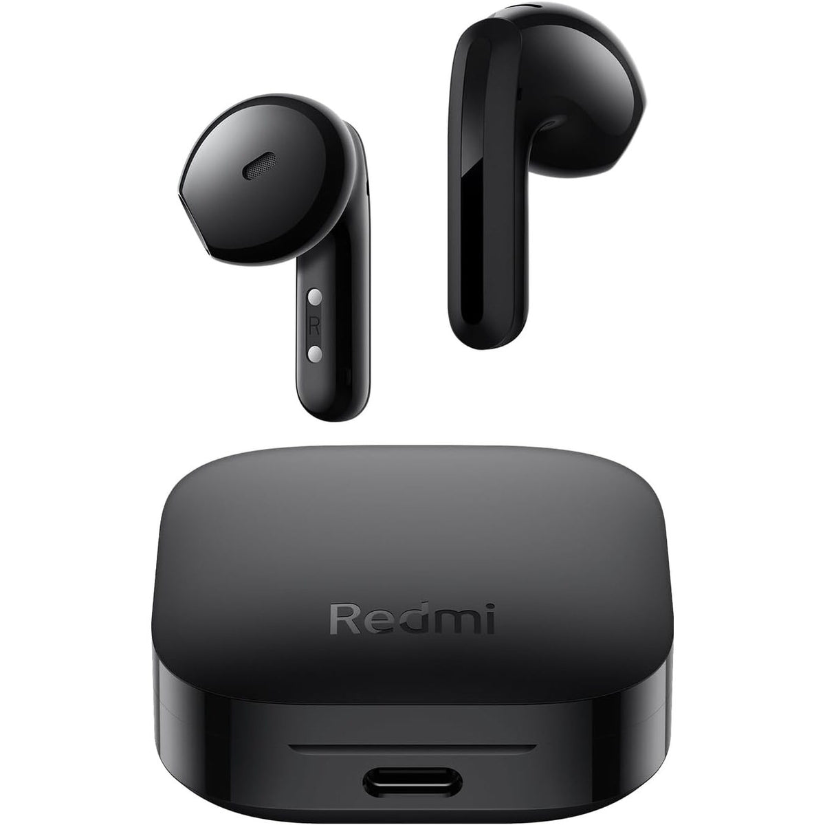 299830 - XIAOMI REDMI Buds 6 Active, kufje pa tel Bluetooth gjysmë-në-vesh, ulje e zhurmës me mikrofon të dyfishtë, jetëgjatësi baterie deri në 6 orë + 30 orë, Bluetooth 5.4, e zezë