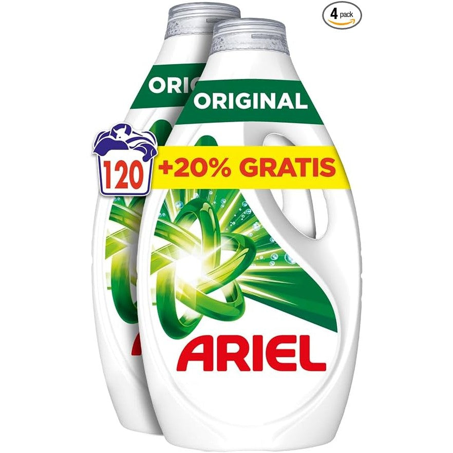 298212 - ARIEL Detergjent i lëngshëm për larje rrobash, 120 larje, origjinal, sapun pastrimi i përmirësuar