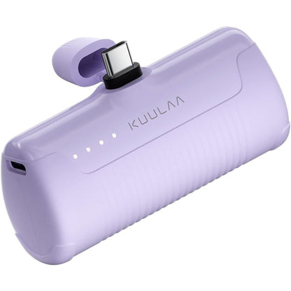 274101 - KUULAA Power Bank USB C 4500mAh, Bateri Mini e Jashtme, Karikim i Shpejtë Tipi-C pa Kabllo, i Kompatibël me Telefonat Samsung, Huawei dhe USB-C