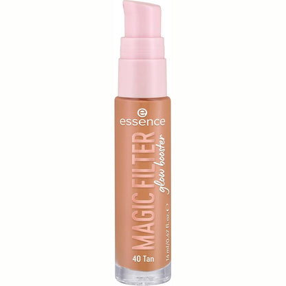 302641 - ESSENCE MAGIC FILTER - Përforcues shkëlqimi, bazë, Nr. 40, nudo, ushqyes, efekt ngjyrosës, fokus i butë, natyral, rrezatues, vegan, pa parfum, pa alkool, pa parabene, 1 pako (14ml)