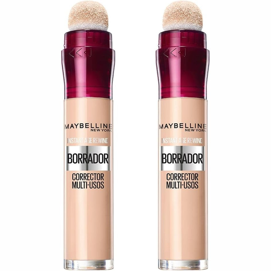 317417 - MAYBELLINE NEW YORK, Korrektor me Gomë Shumëfunksionale, Mbulim i Ndërtueshëm, Pako me 2, Nuanca: 01 E Çelët