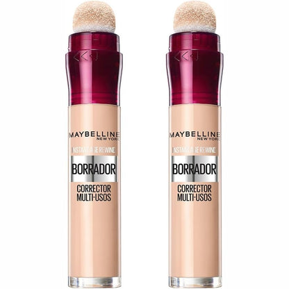 317417 - MAYBELLINE NEW YORK, Korrektor me Gomë Shumëfunksionale, Mbulim i Ndërtueshëm, Pako me 2, Nuanca: 01 E Çelët