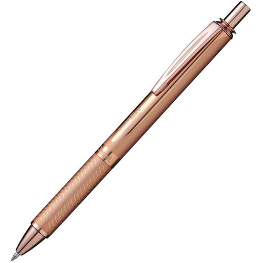 269086 - PENTEL Stilolaps me xhel të lëngshëm BL407PG-A EnerGel Sterling, fuçi e artë rozë, gjerësi vije 0.35 mm, diametër topi 0.7 mm, bojë e zezë