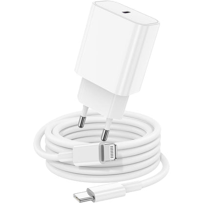 274277 - Karikues i shpejtë për iPhone 14 13, Origjinal USB-C 20W, Kabllo USB-C në Lightning (2m), I certifikuar nga Apple për iPhone 14 13 12 11 Plus Pro Max SE XR XS X 8/7/6/se/iPad