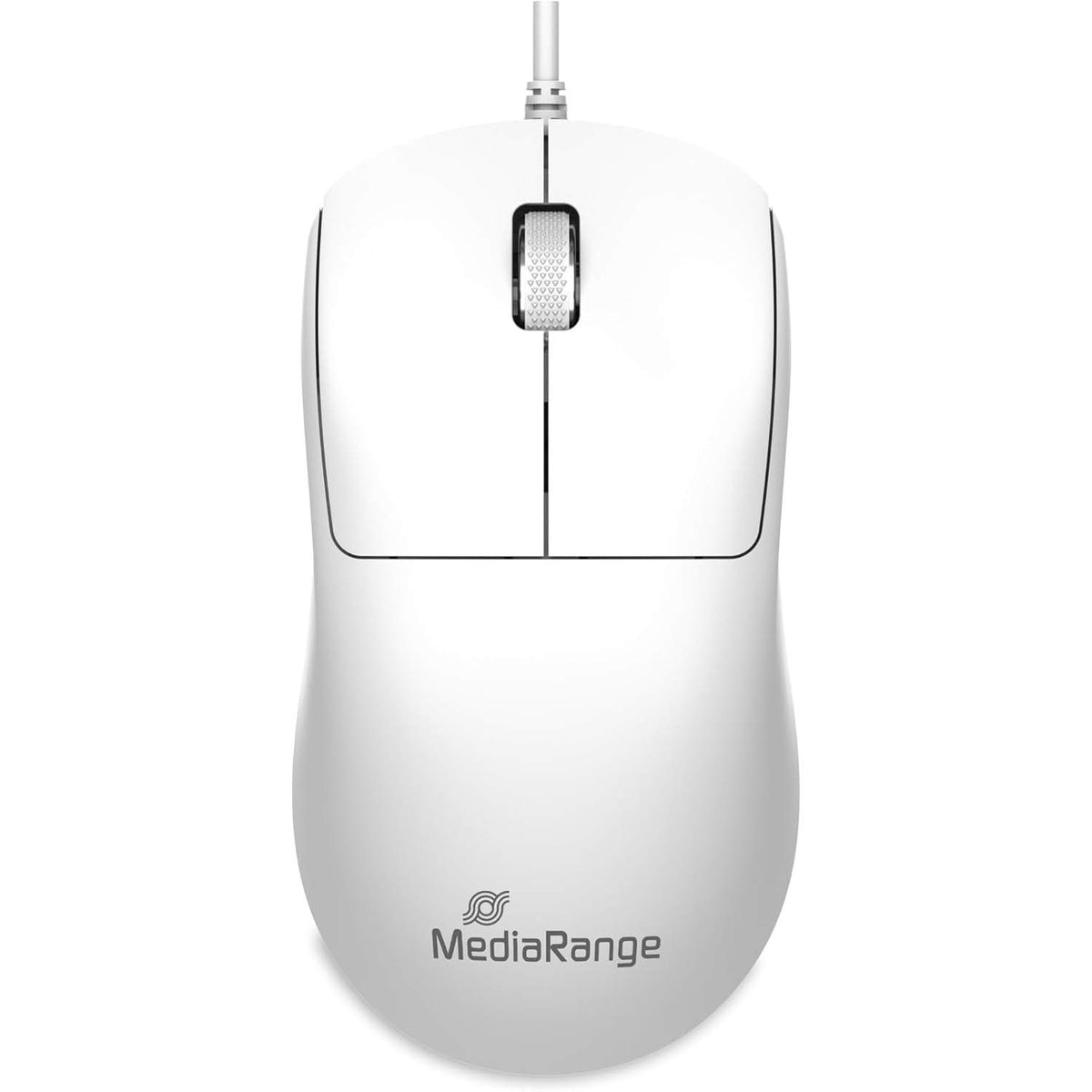 296497 - MEDIARANGE MAUS OPTIK ME 3 BUTONA ME TEL, 1000 DPI, Kabllo 1.5 m, E bardhë