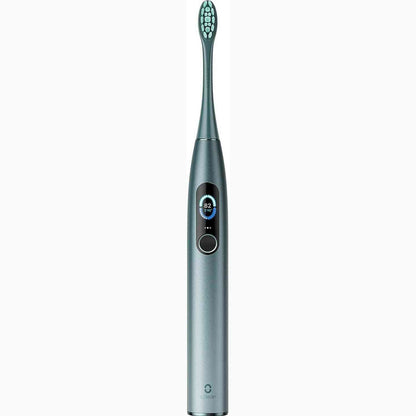 292479 - OCLEAN FURÇË DHËMBËSH ELEKTRIKE X Pro, ekran inteligjent me prekje, 3 mënyra zbardhuese, sensor presioni, jetëgjatësi baterie 30-ditore, karikim i shpejtë, dizajn anti-myk, IPX7, e gjelbër