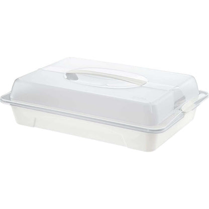 219010 - ROTHO Cool & Fresh Butler me kapuç ftohës dhe dorezë mbajtëse, plastikë pa BPA (PP), transparente/e bardhë, (43.5 x 29.5 x 11.0 cm)