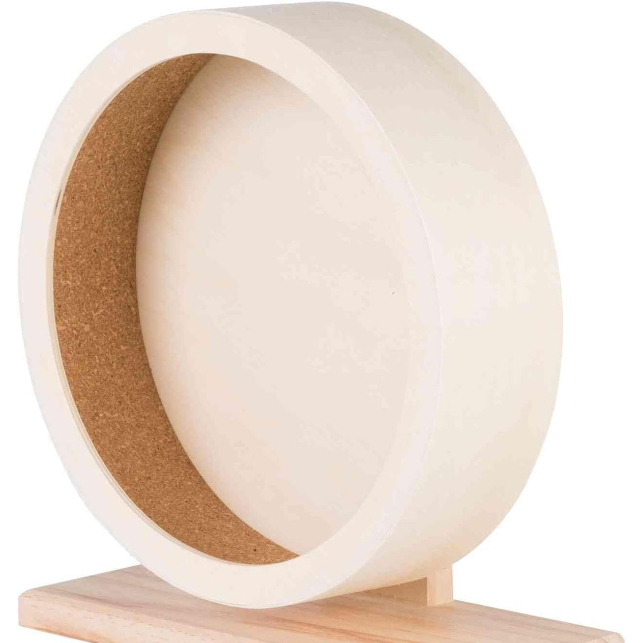 210084 - TRIXIE Biçikletë Ekuilibri Prej Druri, Ø 21 cm, E Patrajtuar, Sipërfaqe Vrapimi e Mbyllur me Mbulesë Tape, Kushineta me Sfera për Lëvizje të Lehta, Madhësia 21x24x10 cm, Modeli 60922