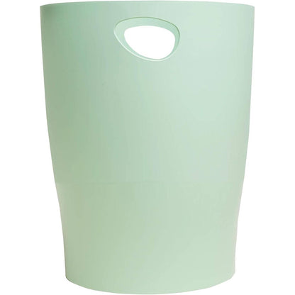 295408 - EXACOMPTA Ref. 45380D - 1 Kosh Mbeturinash ECOBIN Autentik me Doreza - Kapacitet 15 Litra - Dimensionet 26.3 x 26.3 x 33.5 cm - Jeshile e Sherebelës