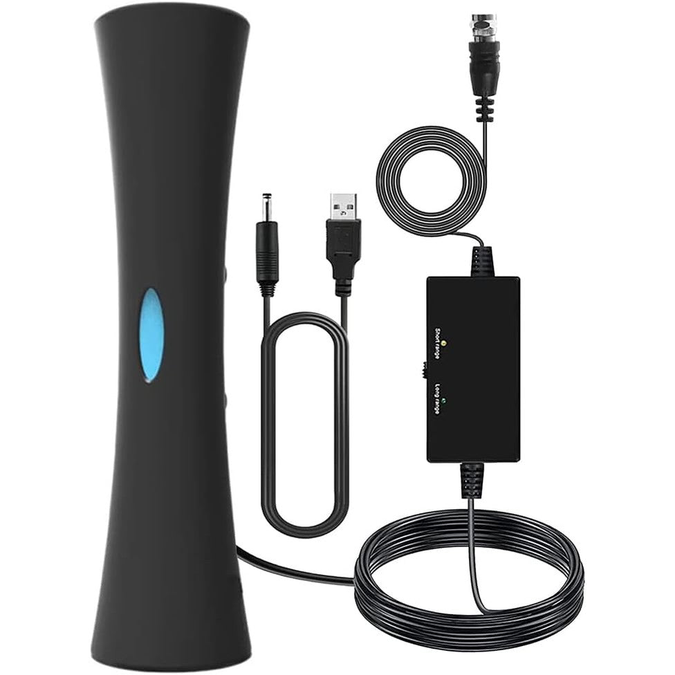 266919 - Antenë televizive për Smart TV, antenë dixhitale HD me një rreze veprimi mbi 580 km, antenë e amplifikuar e brendshme për kanale lokale, antenë dixhitale HD e pajtueshme me të gjitha televizorët