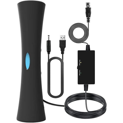 266919 - Antenë televizive për Smart TV, antenë dixhitale HD me një rreze veprimi mbi 580 km, antenë e amplifikuar e brendshme për kanale lokale, antenë dixhitale HD e pajtueshme me të gjitha televizorët