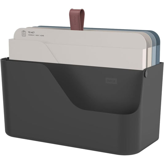 250534 - ROTHO MYPAPER Plus Inbox, organizues dokumentesh për zyrë, plastik, i zi, 34.5 × 15.2 × 28.7 cm