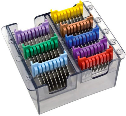 250952 - WAHL Set krehërash 5-në-1, 3-25 mm, #1-8, tehe çelik inox, mbrojtje profesionale për makinën prerëse flokësh