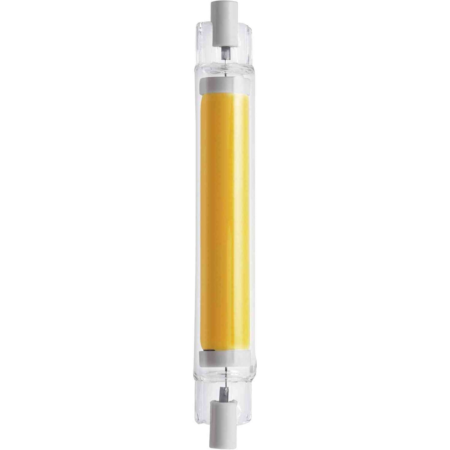 168335 - EGLO LED Llambë R7S me errësim, shirit ndriçimi 360°, 8 vat (ekuivalente 75 vat), 806 Lumen, burim drite e bardhë e ngrohtë 2700 Kelvin, Ø 1.6 cm, Gjatësi 11.8 cm