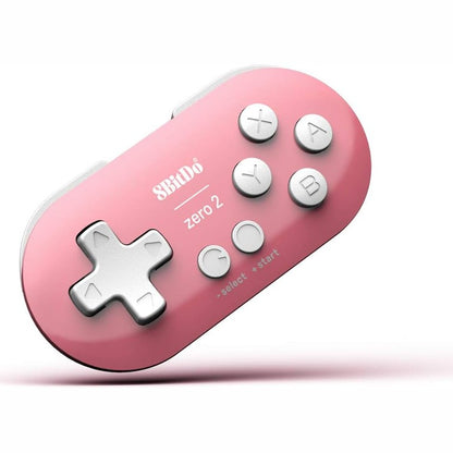 299649 - 8BITDO Zero 2 Gamepad Bluetooth për Switch, PC, Mac, Android (Edicioni Rozë)