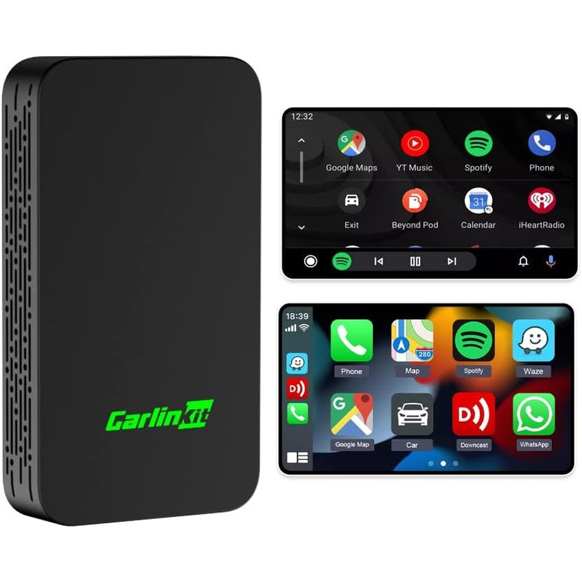 266212 - ADAPTUES PA TEL PËR CARPLAY DHE ANDROID AUTO CARLINKIT 5.0 2AIR, për makina me funksionalitet CarPlay dhe Android Auto (prodhuar nga viti 2017 deri në vitin 2025), mbështet asistentin zanor, navigimin dhe muzikën