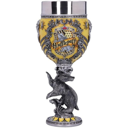 195404 - NEMESIS NOW Gotë Koleksionuese Harry Potter Hufflepuff për Shtëpinë Hogwarts, Ngjyrë Gelb dhe Argjend, Madhësi 1.25 Pikometer
