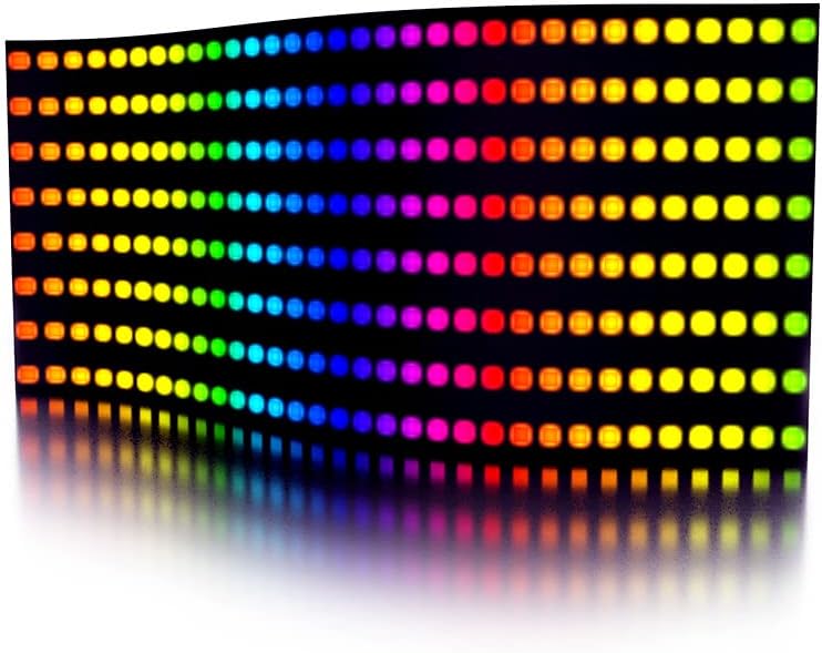 218698 - MATRICË LED RGB WS2812B - 8x32 Piksel, Fleksibël për K-1000C, SP107E etj. (DC 5V)