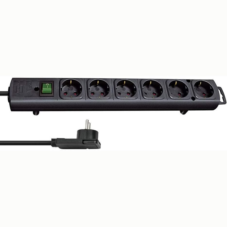 289276 - Brennenstuhl Shirit elektrik Comfort-Line Plus - 6 priza - kabllo 2 m - e zezë