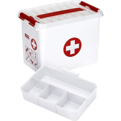 247444 - Sunware Kutia e Ndihmës së Parë Q-line 9L, 30x20x22.3cm, për në shtëpi dhe në lëvizje