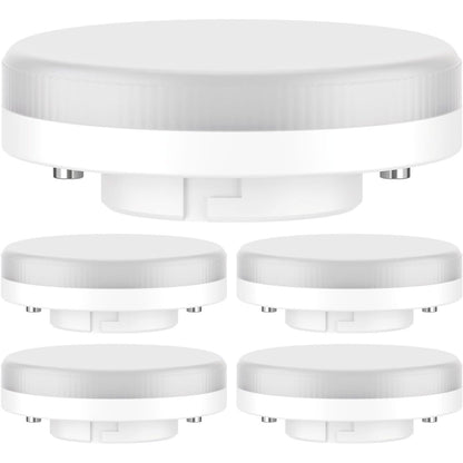 257094 - LEDSCOM.DE 5 llamba LED GX53, të bardha të ngrohta (2700 K), 4.2 W, 372 lm, 96°, të mbuluara me acar