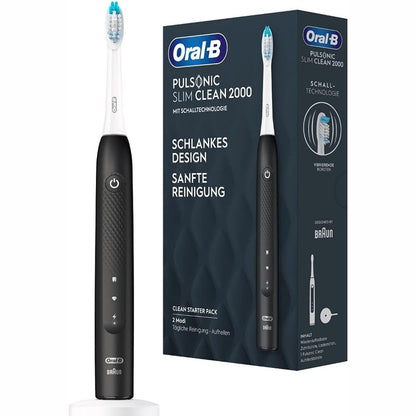 301761 - ORAL-B Furçë dhëmbësh elektrike sonike Pulsonic Slim Clean 2000, 2 mënyra pastrimi, e zezë, 1 copë (1 pako)
