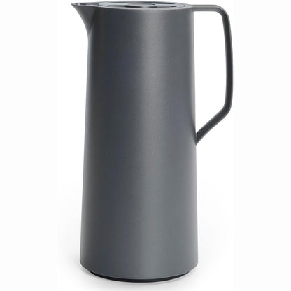 223806 - EMSA Motiva Termos Flask 1L, Flask i Izoluar me Mbyllje të Shpejtë, Mban Pijet të Nxehta për 12 Orë, të Ftohta për 24 Orë, Mbulesë Qelqi, Prodhuar në Gjermani, Antracit, N41701