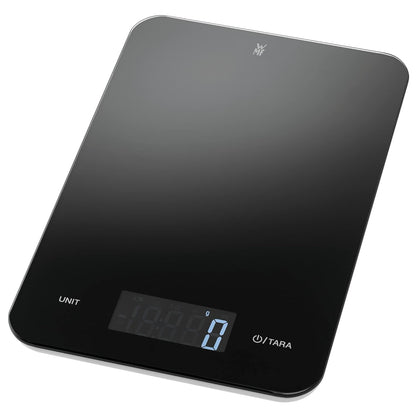 222950 - WMF Peshore Dixhitale Kuzhine, E Zezë, 23 x 15 x 2 cm, Pesha Maksimale 5 kg, Xham Sigurie, Funksion Tare
