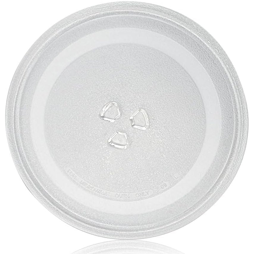 163049 - ADERTOS Pjatë Rrotulluese Universale për Mikrovalë, Tabaka Zëvendësuese 24.5 cm prej Qelqi, me 3 Fiksime për Furra Mikrovalë të Ndryshme
