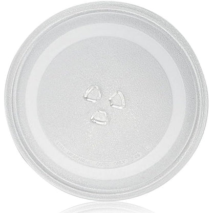 163049 - ADERTOS Pjatë Rrotulluese Universale për Mikrovalë, Tabaka Zëvendësuese 24.5 cm prej Qelqi, me 3 Fiksime për Furra Mikrovalë të Ndryshme