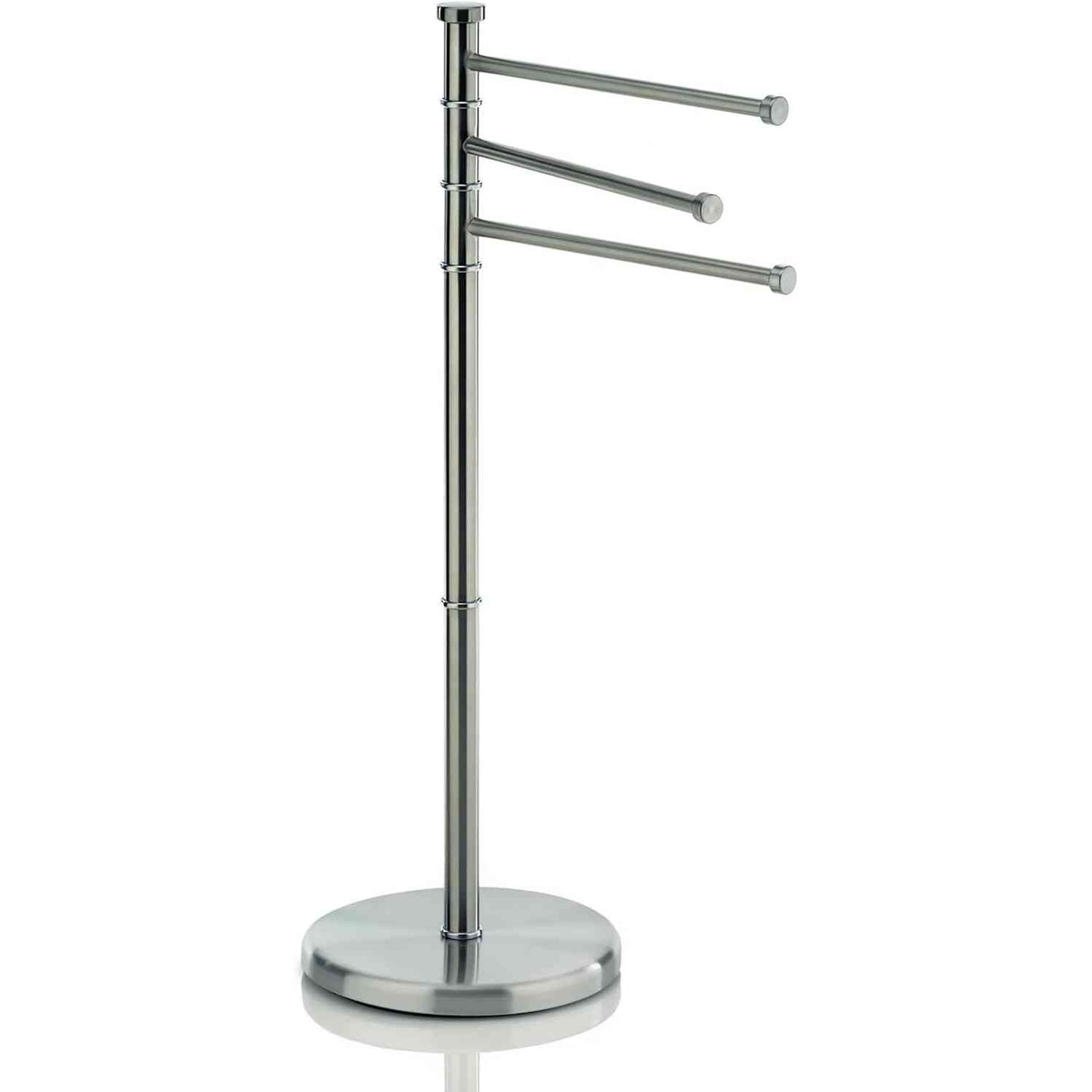 183597 - SWING Raft Peshqirësh Kela, 85.5 cm, i Rrotullueshëm, Mbajtëse me 3 Shufra, Çelik Inox Mat
