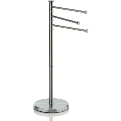 183597 - SWING Raft Peshqirësh Kela, 85.5 cm, i Rrotullueshëm, Mbajtëse me 3 Shufra, Çelik Inox Mat