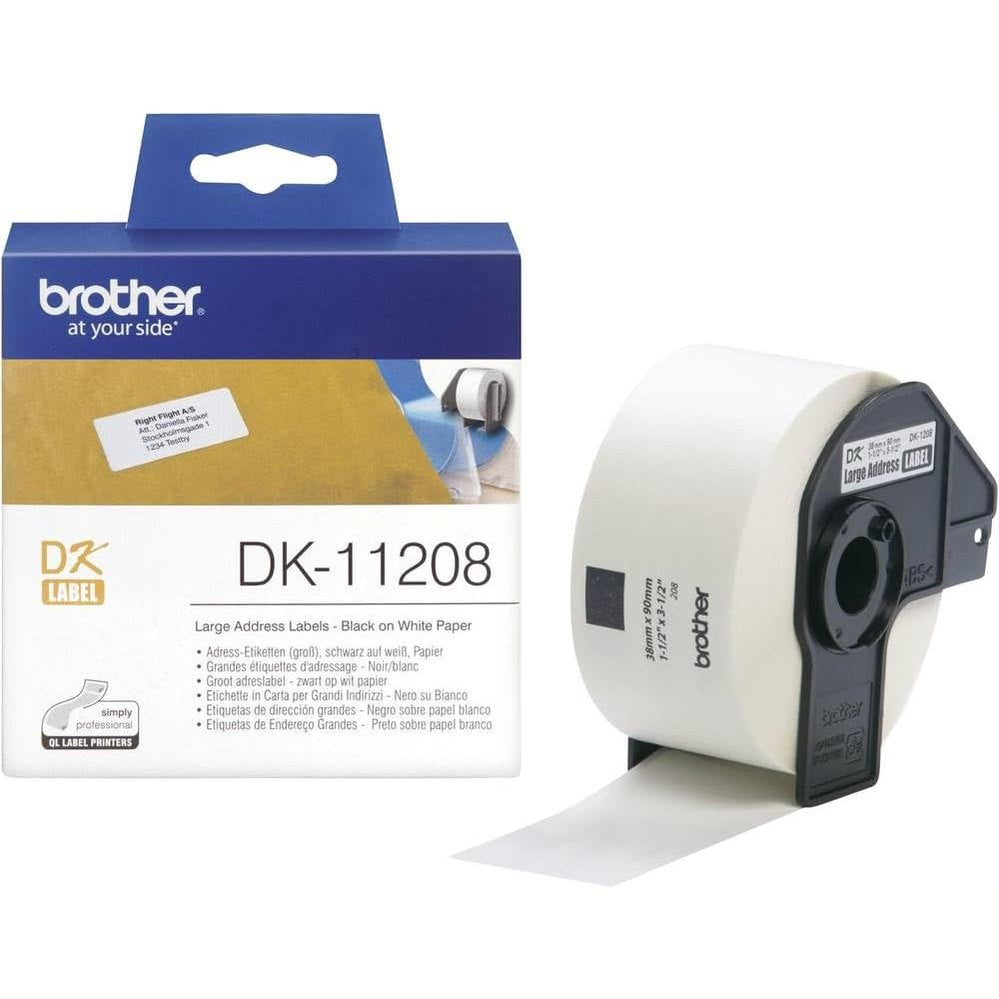 267054 - Brother Etiketa Adresash DK11208 38x90 mm
