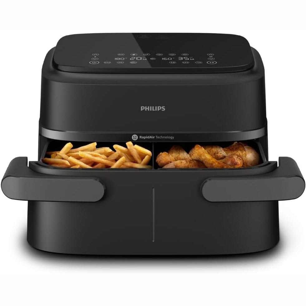 320803 - PHILIPS AIRFRYER SERIA 1000, kapacitet 7.1 litra, teknologji RapidAir, 10 mënyra gatimi, 90% më pak yndyrë, dizajn kompakt, aplikacioni i recetave HomeID (NA154/00)