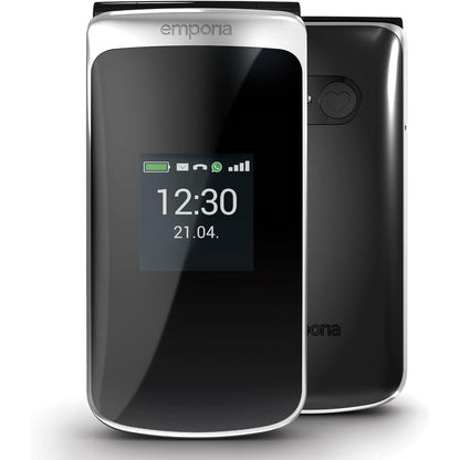 319361 - EMPORIA EMPORIATOUCHSMART 2, telefon i zi, butona të mëdhenj, i palosshëm