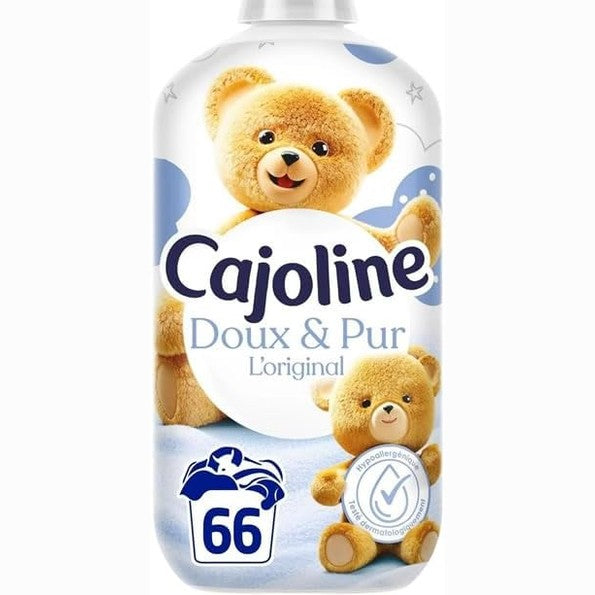 321207 - CAJOLINE Zbutës i lëngshëm për rroba Hipoalergjik, 1.386L, 66 larje, i testuar dermatologjikisht, i përshtatshëm për lëkurë të ndjeshme dhe foshnje