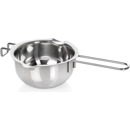 202425 - WENCO - Enë Shkrirëse për Banjë me Ujë, Rezistente ndaj Nxehtësisë, Me Dorezë për Shkrirjen e Çokollatës, Gjalpit, Dyllit, I Sigurt për Lavastovilje, i Papërshkueshëm nga Ndryshku, Përshtatshme për Pjekje dhe Gatim, Materiale Çelik Inox, 14 cm