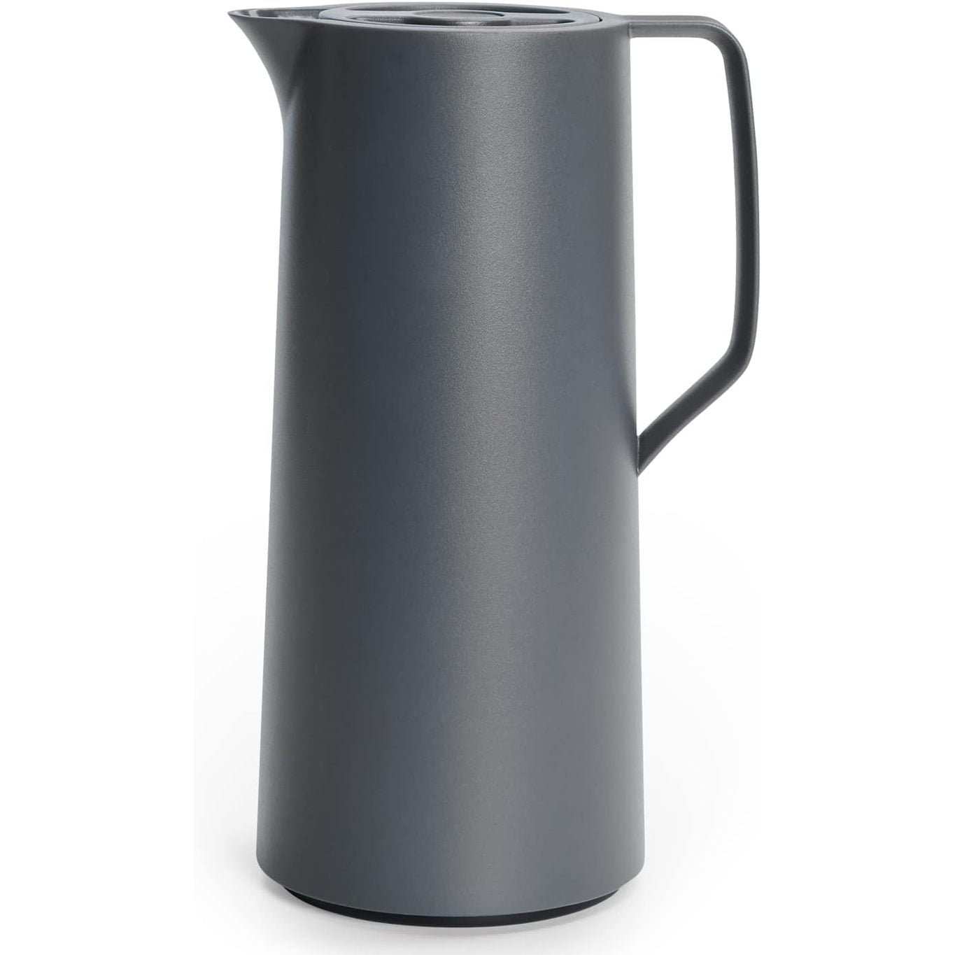 197653 - EMSA Motiva Termos 1L, Flask i izoluar me mbyllje të shpejtë, Mban pijet të nxehta për 12 orë, të ftohta për 24 orë, Mbulesë qelqi, Dizajn Nordik në ngjyrë Antracit, Prodhuar në Gjermani, N41701